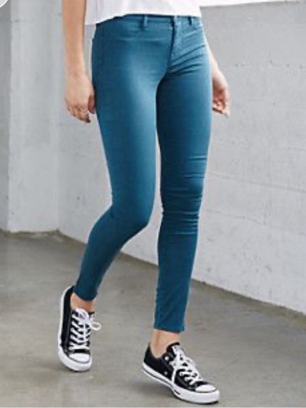 NWT Pac Sun Bullhead Denim Co Dreamy Jegging Teal Soft Skinny Jeans Size 25